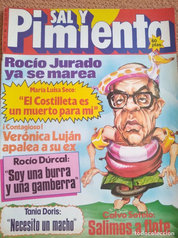 Coleccionismo de Revistas y Peri&oacute;dicos: Revista Sal y pimienta 1981 Roc&iacute;o Jurado