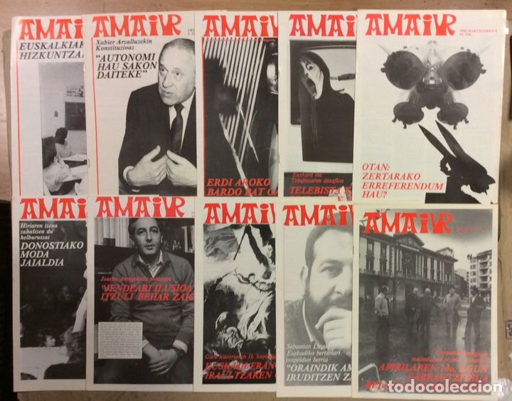 Coleccionismo de Revistas y Peri&oacute;dicos: AMAIUR (1986). LOTE DE 10 REVISTAS NACIONALISMO VASCO