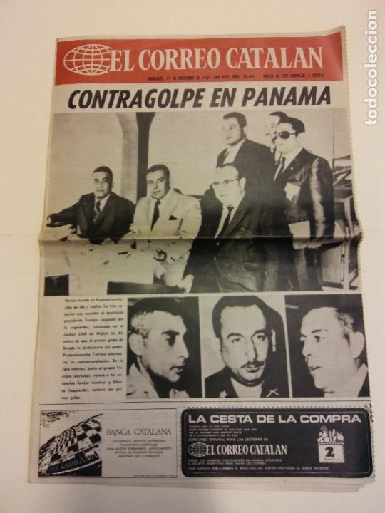 Coleccionismo de revistas y peri&oacute;dicos: EL CORREO CATALAN. DICIEMBRE 1969. 4 P&Aacute;GINAS. CONTRAGOLPE EN PANAM&Aacute;
