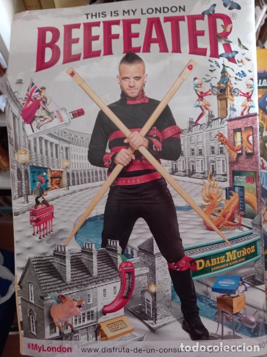 Coleccionismo de revistas y peri&oacute;dicos: anuncio poster pagina dina a3 dabiz mu&ntilde;oz david gin ginebra beefeAter