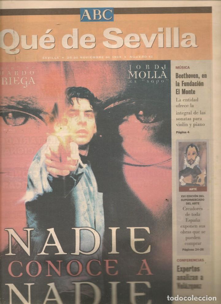 Coleccionismo de Revistas y Peri&oacute;dicos: QU&Eacute; DE SEVILLA. EDUARDO NORIEGA / M&Oacute;NICA MOLINA / ENRIQUE MORENTE. SUPLEMENTO ABC. N&ordm; 13. (*)