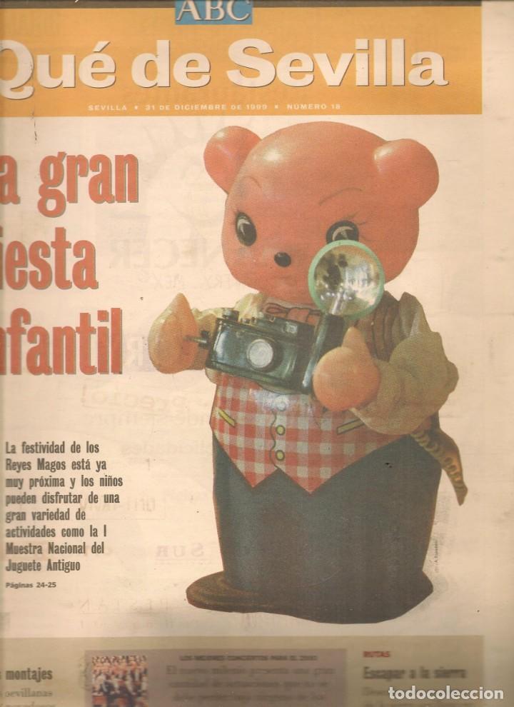 Coleccionismo de Revistas y Peri&oacute;dicos: QU&Eacute; DE SEVILLA. RUTAS: CONSTANTINA / PEDRO GUERRA / JOS&Eacute; MERC&Eacute; /.SUPLEMENTO ABC. N&ordm; 18. (*)