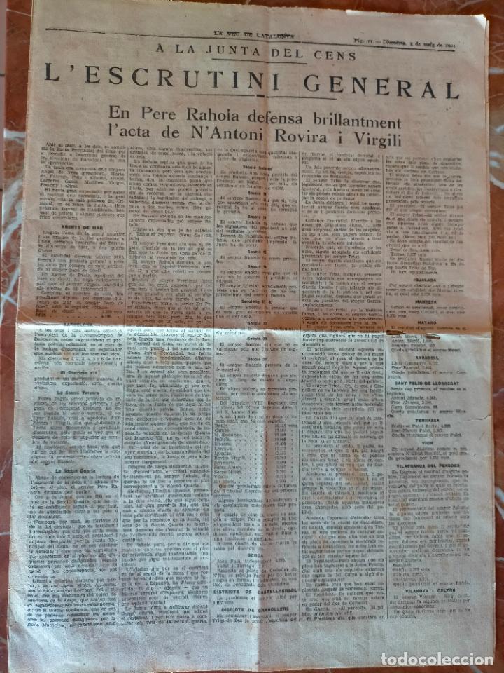 Collection Magazines and Newspapers: Revista antigua la veu de Catalunya a la junta del cens l'escrutini general Pere Rahola 2 Maig 1923