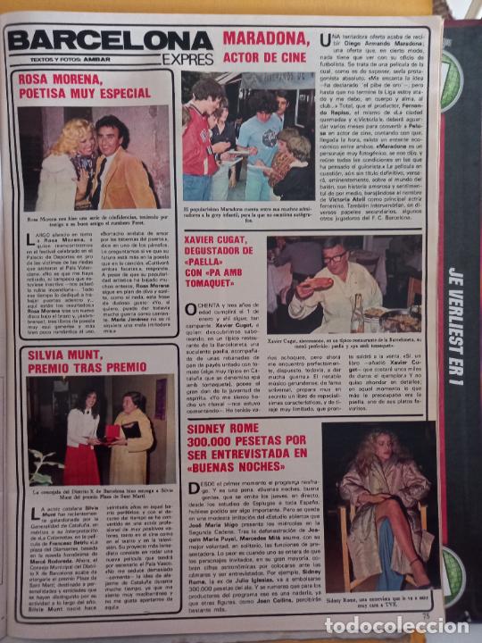 Coleccionismo de Revistas y Peri&oacute;dicos: rosa morena peret maradona xavier cugat sydne rome silvia munt sidney