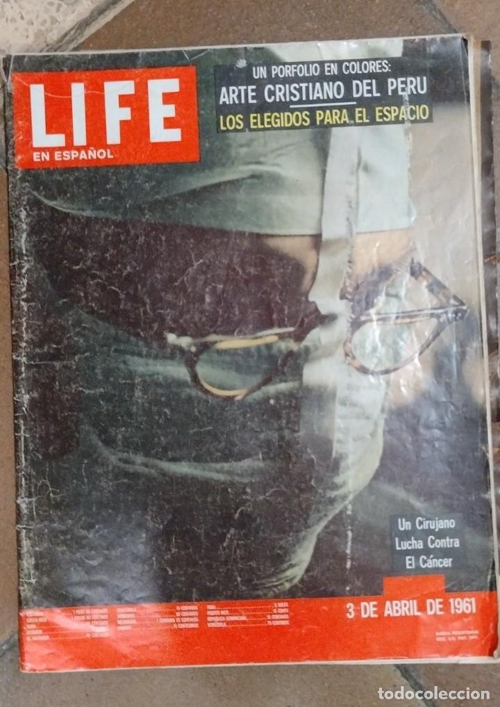 Coleccionismo de Revistas y Peri&oacute;dicos: REVISTA LIFE EN ESPA&Ntilde;OL - 3 ABRIL 1961 - EN PORTADA: CIRUJANO LUCHA CONTRA EL CANCER