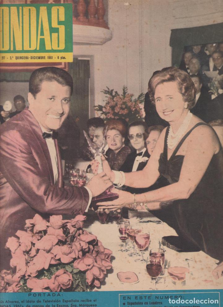 Colecionismo de Revistas e Jornais: Onda n&ordm; 217. Diciembre de 1961