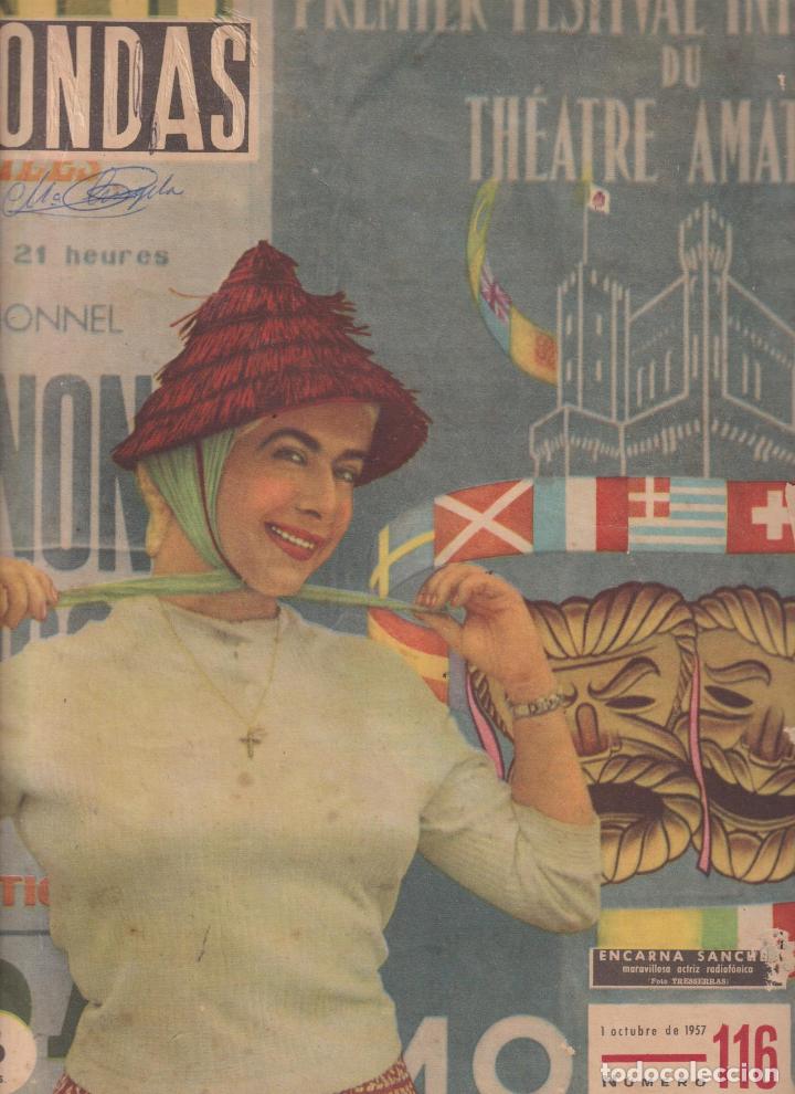 Colecionismo de Revistas e Jornais: Ondas n&ordm; 116. 1 de Octubre de 1957