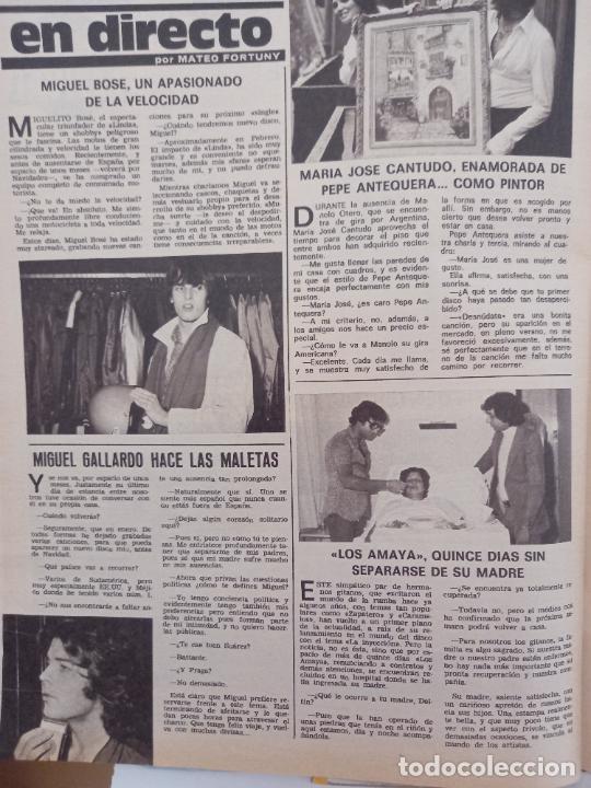Coleccionismo de Revistas y Peri&oacute;dicos: MIGUEL BOSE MIGUEL GALLARDO LOS AMAYA MARIA JOSE CANTUDO PEPE ANTEQUERA