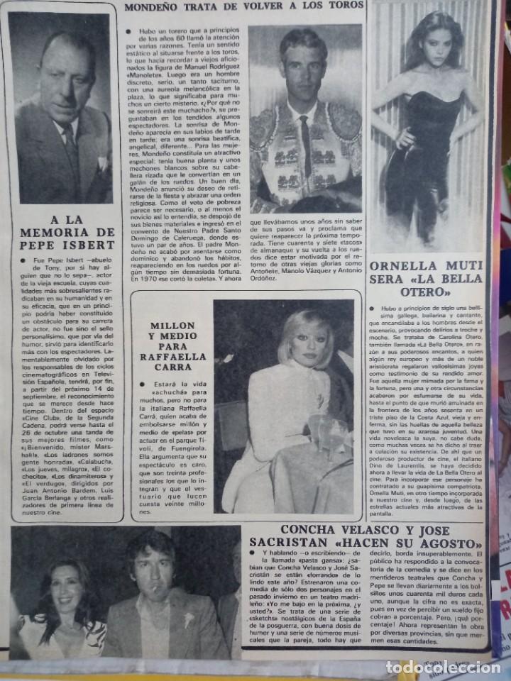 Coleccionismo de Revistas y Peri&oacute;dicos: raffaella carra concha velasco jose sacristan pepe isbert monde&ntilde;o ornella mutti muti