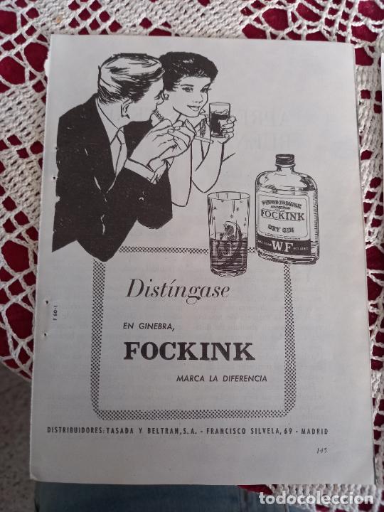 Coleccionismo de revistas y peri&oacute;dicos: anuncio FOCKINK GIN GINEBRA