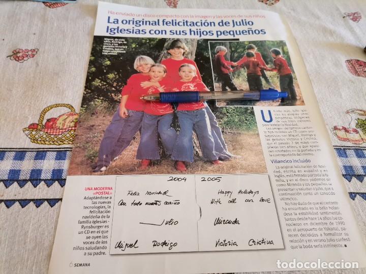 Coleccionismo de Revistas y Peri&oacute;dicos: JULIO IGLESIAS SUS HIJOS REVERSO ANUNCIO PERFUME TOUS HOMBRE RECORTE REVISTA 2004