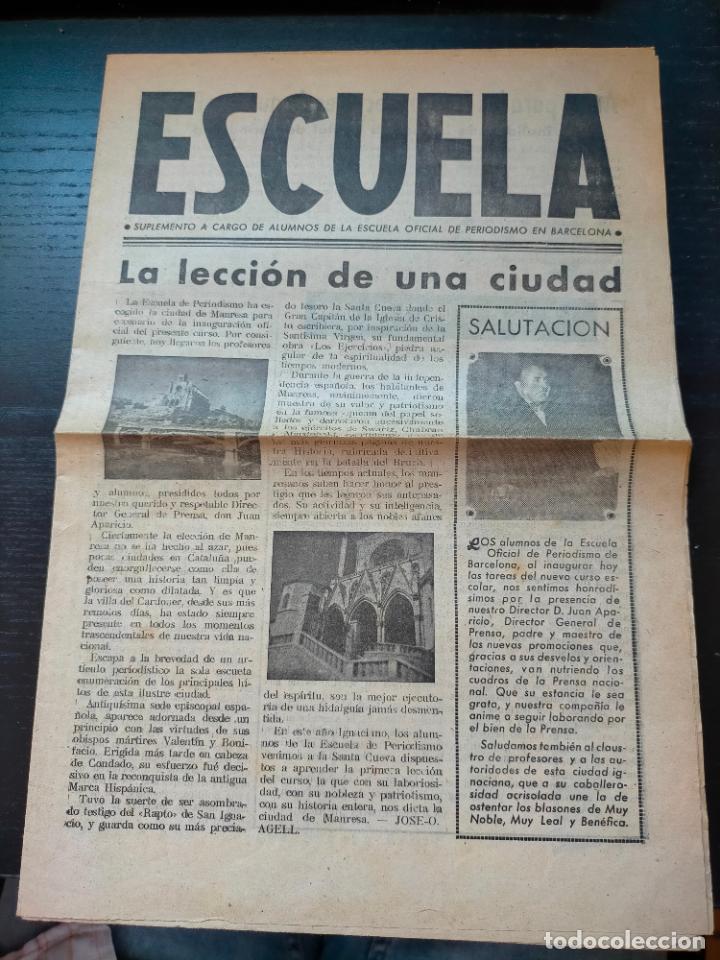 Collectionnisme de Revues et Journaux: REVISTA ESCUELA SUPLEMENTO ALUMNOS DE LA ESCUELA OFICIAL DE PERIODISMO BARCELONA LECCI&Oacute;N UNA CIUDAD