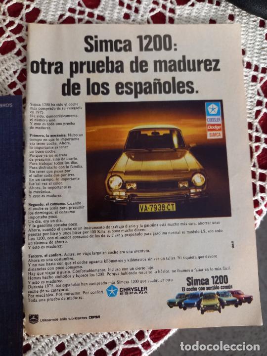 Coleccionismo de Revistas y Peri&oacute;dicos: RECORTES ANUNCIO SIMCA CHRYSLER