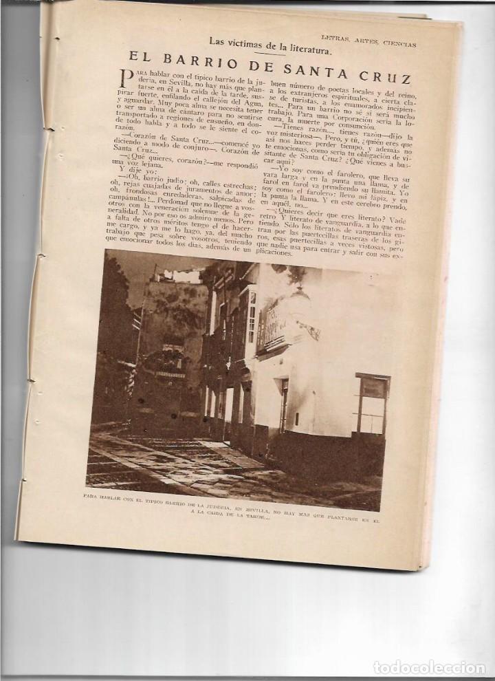 Coleccionismo de Revistas y Peri&oacute;dicos: 1929 SEVILLA JUDERIA BARRIO SANTA CRUZ PACTO DE LETRAN MARIPOSAS EDISON FONOGRAFO CAUCHO SINTETICO