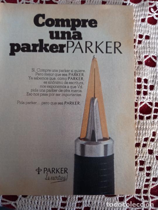 Coleccionismo de Revistas y Peri&oacute;dicos: RECORTES ANUNCIO PARKER ESTILOGRAFICA