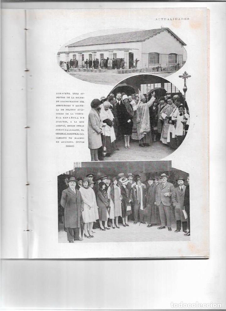 Coleccionismo de Revistas y Peri&oacute;dicos: 1929 ALBACETE INAUGURACION ESCUELA AERODROMO EL ROCIO SEVILLA EXPOSICION IBEROAMERICANA PABELLONES