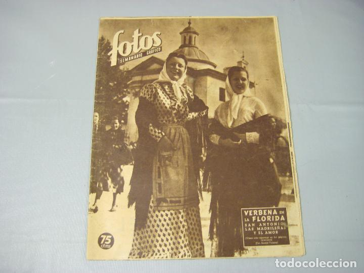 Coleccionismo de revistas y peri&oacute;dicos: REVISTA FOTOS. SEMANARIO GR&Aacute;FICO DE INFORMACIONES Y REPORTAJES. A&Ntilde;O VII N&ordm; 328. 1943