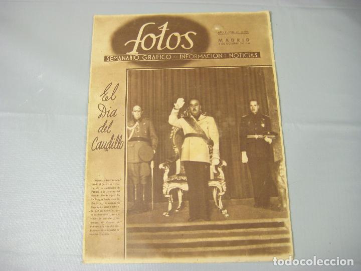 Coleccionismo de Revistas y Peri&oacute;dicos: REVISTA FOTOS. SEMANARIO GR&Aacute;FICO DE INFORMACIONES Y REPORTAJES. A&Ntilde;O V N&ordm; 240. 1941