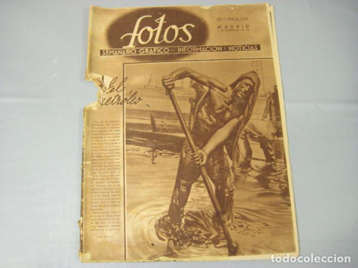 Coleccionismo de revistas y peri&oacute;dicos: REVISTA FOTOS. SEMANARIO GR&Aacute;FICO DE INFORMACIONES Y REPORTAJES. A&Ntilde;O V N&ordm; 236. 1941