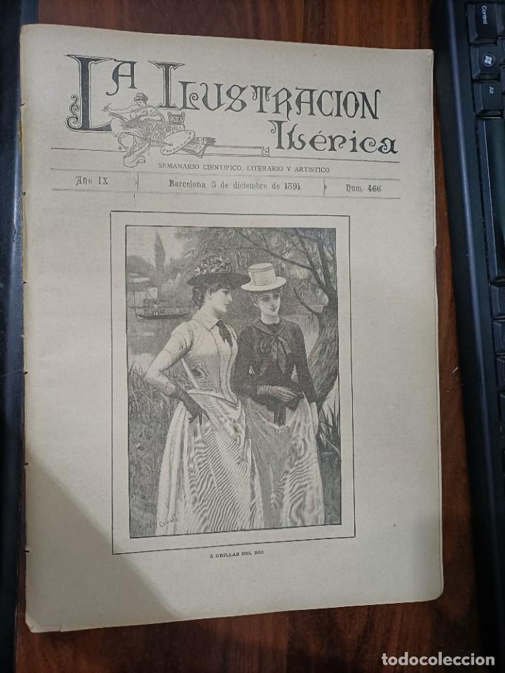 Coleccionismo de Revistas y Peri&oacute;dicos: LA ILUSTRACI&Oacute;N IB&Eacute;RICA. N&ordm; 466. 5 DE DICIEMBRE DE 1891