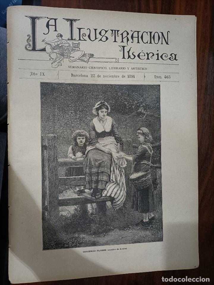 Coleccionismo de Revistas y Peri&oacute;dicos: LA ILUSTRACI&Oacute;N IB&Eacute;RICA. N&ordm; 465. 28 DE NOVIEMBRE DE 1891