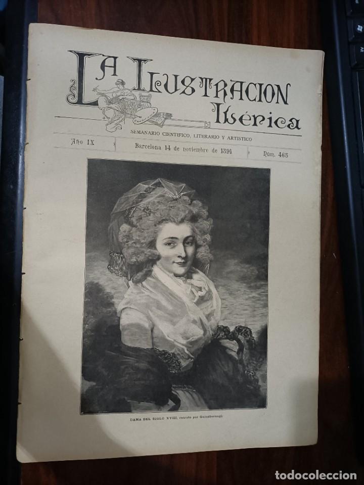 Coleccionismo de Revistas y Peri&oacute;dicos: LA ILUSTRACI&Oacute;N IB&Eacute;RICA. N&ordm; 463. 14 DE NOVIEMBRE DE 1891