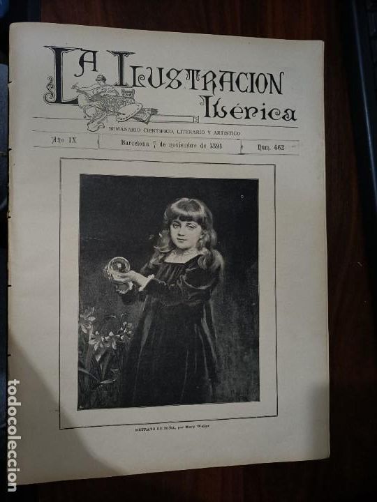 Coleccionismo de Revistas y Peri&oacute;dicos: LA ILUSTRACI&Oacute;N IB&Eacute;RICA. N&ordm; 462. 7 DE NOVIEMBRE DE 1891
