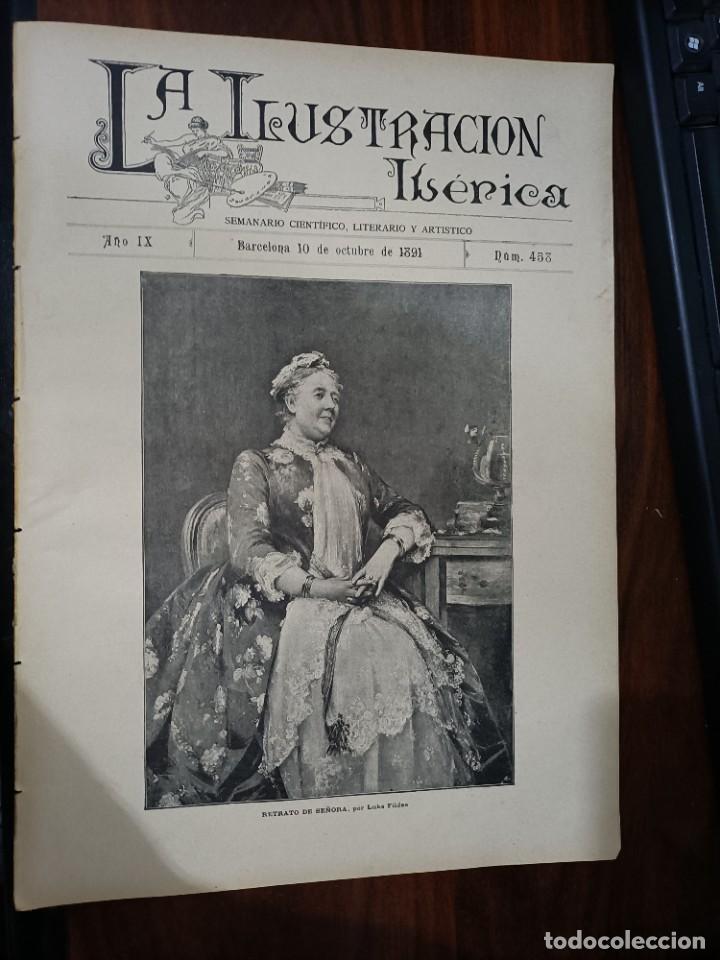 Coleccionismo de Revistas y Peri&oacute;dicos: LA ILUSTRACI&Oacute;N IB&Eacute;RICA. N&ordm; 458. 10 DE OCTUBRE DE 1891
