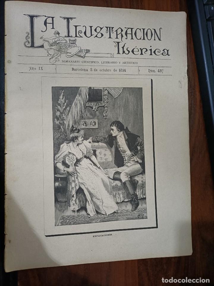 Coleccionismo de Revistas y Peri&oacute;dicos: LA ILUSTRACI&Oacute;N IB&Eacute;RICA. N&ordm; 457. 3 DE OCTUBRE DE 1891