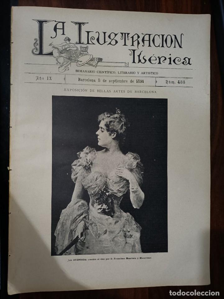 Coleccionismo de Revistas y Peri&oacute;dicos: LA ILUSTRACI&Oacute;N IB&Eacute;RICA. N&ordm; 453. 5 DE SEPTIEMBRE DE 1891