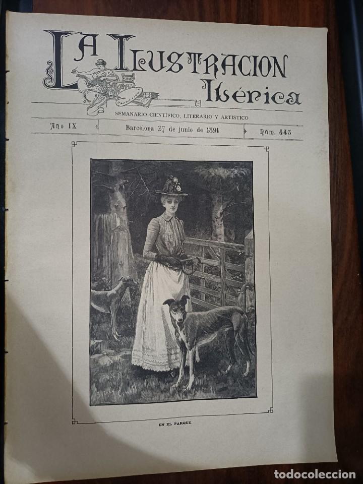 Coleccionismo de Revistas y Peri&oacute;dicos: LA ILUSTRACI&Oacute;N IB&Eacute;RICA. N&ordm; 443. 27 DE JUNIO DE 1891
