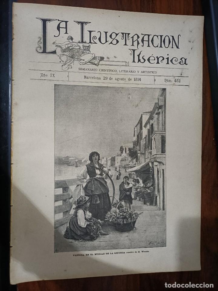 Coleccionismo de Revistas y Peri&oacute;dicos: LA ILUSTRACI&Oacute;N IB&Eacute;RICA. N&ordm; 452. 29 DE AGOSTO DE 1891