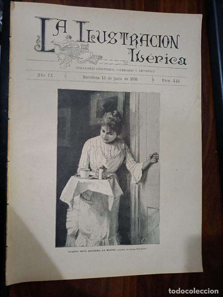 Coleccionismo de Revistas y Peri&oacute;dicos: LA ILUSTRACI&Oacute;N IB&Eacute;RICA. N&ordm; 441. 13 DE JUNIO DE 1891