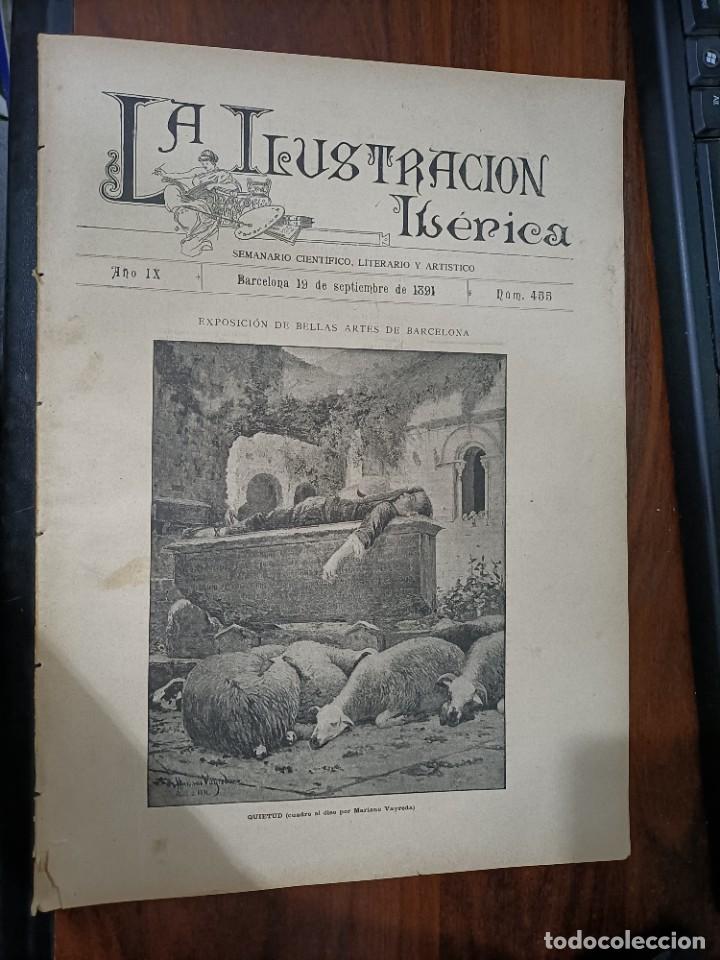 Coleccionismo de Revistas y Peri&oacute;dicos: LA ILUSTRACI&Oacute;N IB&Eacute;RICA. N&ordm; 455. 19 DE SEPTIEMBRE DE 1891