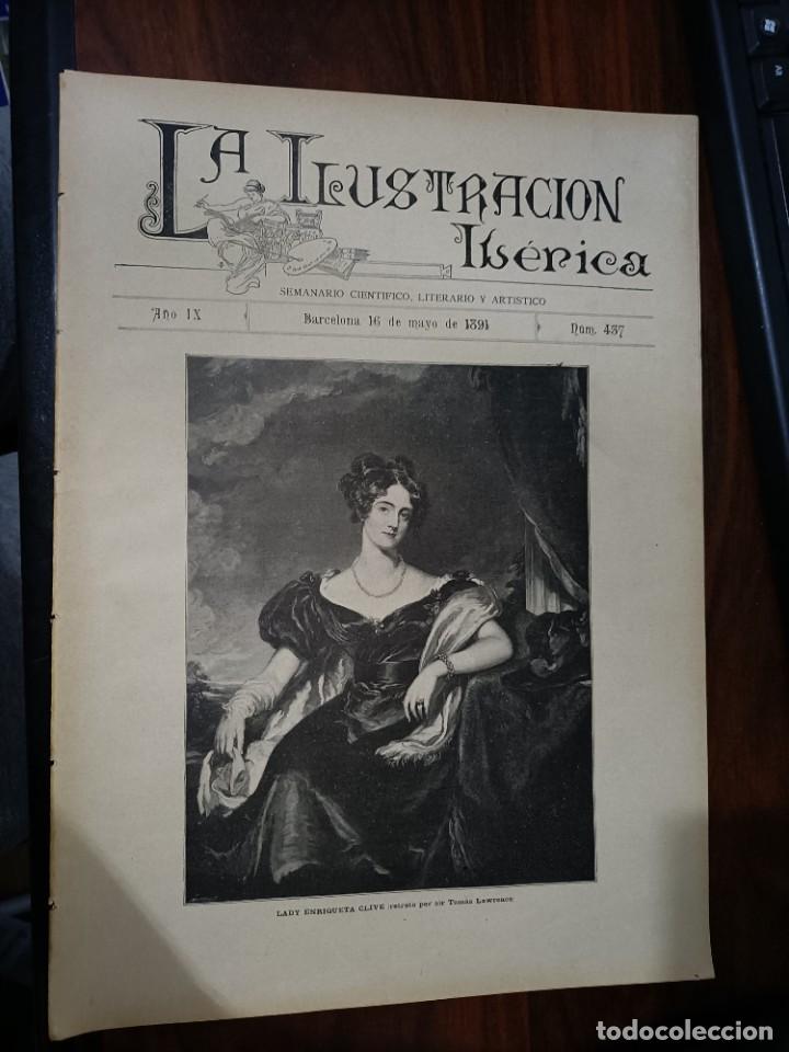 Coleccionismo de Revistas y Peri&oacute;dicos: LA ILUSTRACI&Oacute;N IB&Eacute;RICA. N&ordm; 437. 16 DE MAYO DE 1891