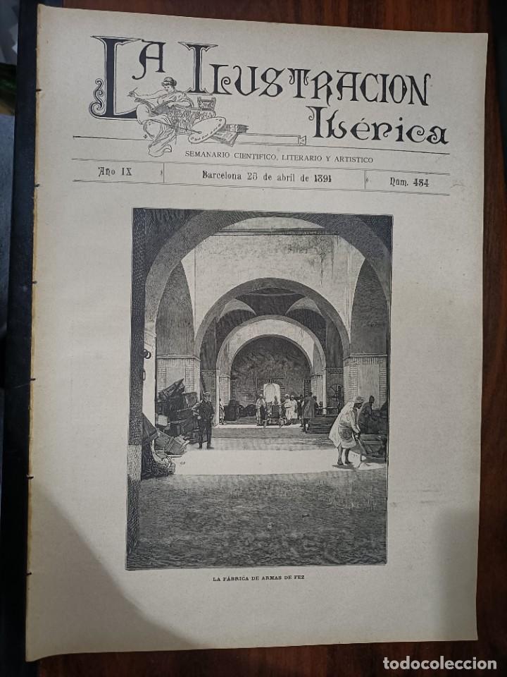Coleccionismo de Revistas y Peri&oacute;dicos: LA ILUSTRACI&Oacute;N IB&Eacute;RICA. N&ordm; 434. 25 DE ABRIL DE 1891