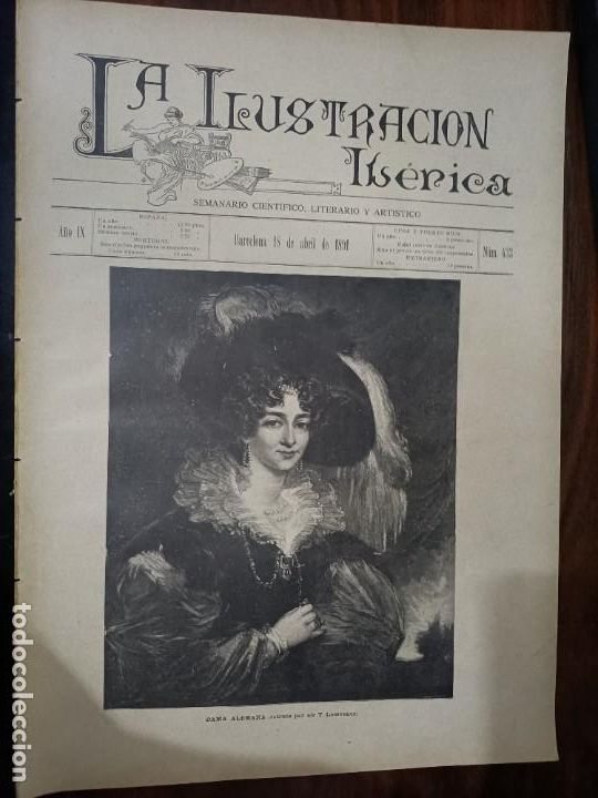 Coleccionismo de Revistas y Peri&oacute;dicos: LA ILUSTRACI&Oacute;N IB&Eacute;RICA. N&ordm; 433. 18 DE ABRIL DE 1891