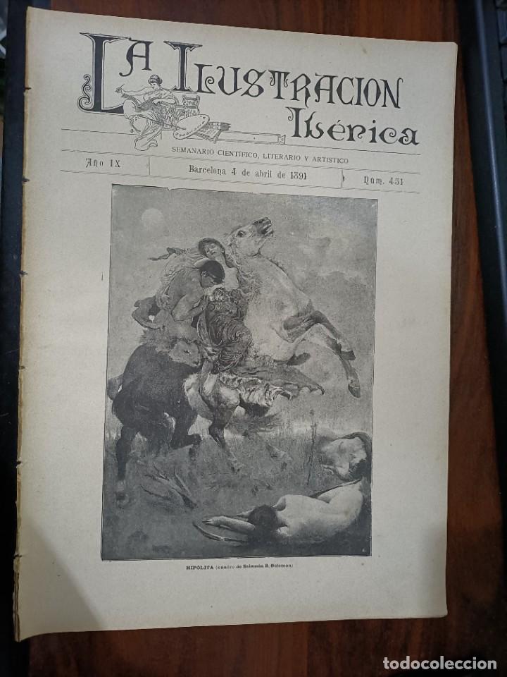 Coleccionismo de Revistas y Peri&oacute;dicos: LA ILUSTRACI&Oacute;N IB&Eacute;RICA. N&ordm; 431. 4 DE ABRIL DE 1891