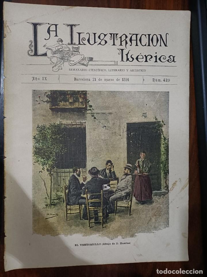 Coleccionismo de Revistas y Peri&oacute;dicos: LA ILUSTRACI&Oacute;N IB&Eacute;RICA. N&ordm; 429. 21 DE MARZO DE 1891