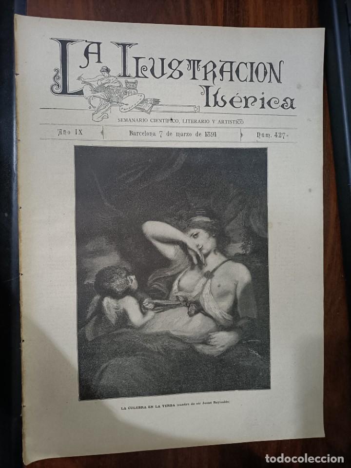 Coleccionismo de Revistas y Peri&oacute;dicos: LA ILUSTRACI&Oacute;N IB&Eacute;RICA. N&ordm; 427. 7 DE MARZO DE 1891
