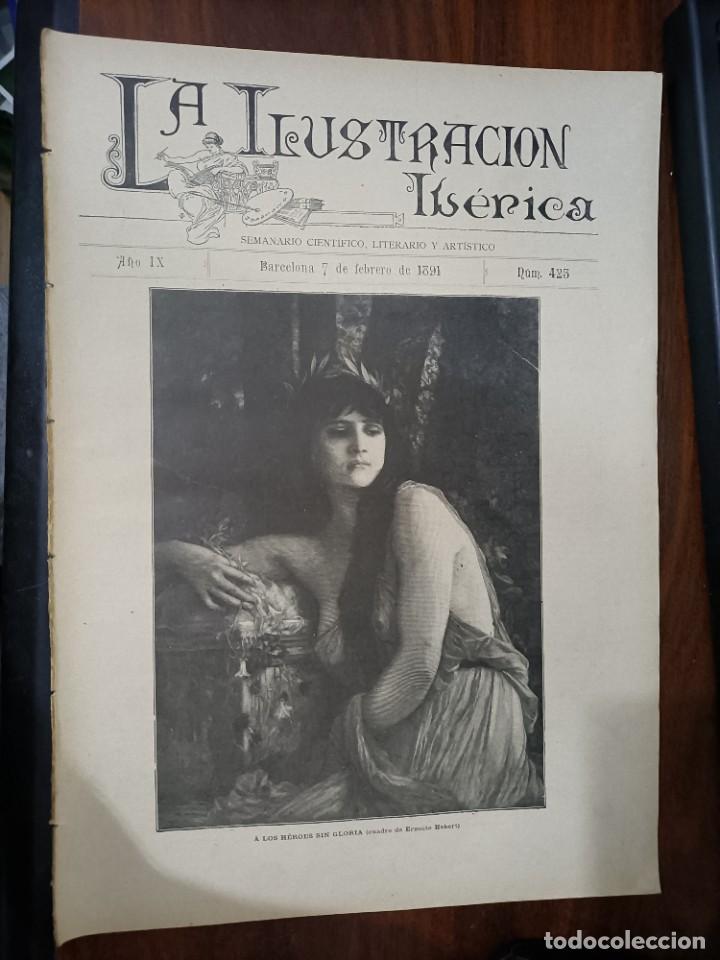 Coleccionismo de Revistas y Peri&oacute;dicos: LA ILUSTRACI&Oacute;N IB&Eacute;RICA. N&ordm; 423. 7 DE FEBRERO DE 1891