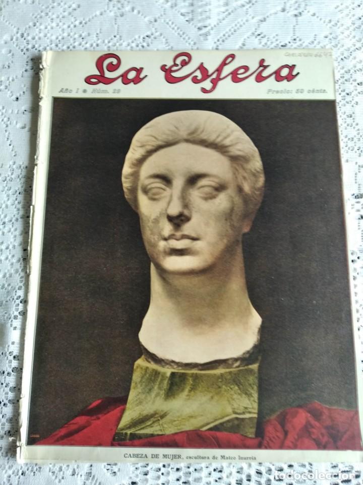 Sammeln von Zeitschriften und Zeitungen: LA ESFERA. N&ordm; 29. A&Ntilde;O 1914. MATEO INURRIA. MONUMENTOS DE LA ANTIGUA GRECIA. CREP&Uacute;SCULO DE MON.. LEER