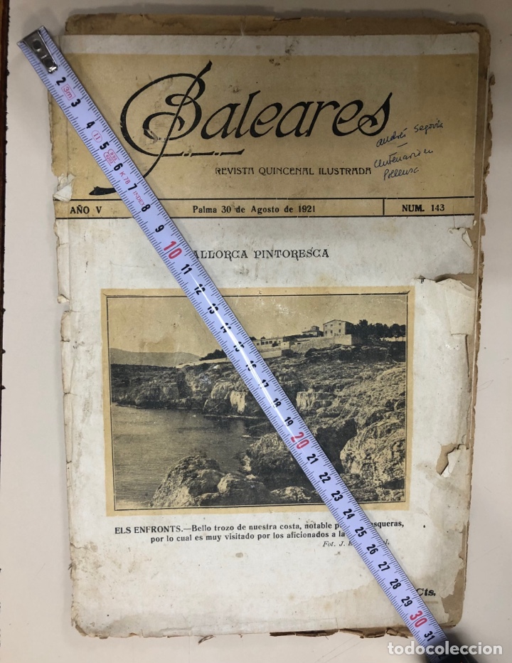 Collection Magazines and Newspapers: REVISTA QUINCENAL ILUSTRADA BALEARES N 143. 30 agosto 1921.