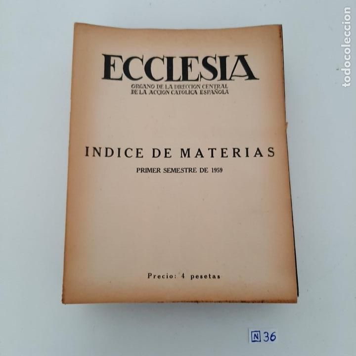 Coleccionismo de revistas y peri&oacute;dicos: Ecclesia - Foto 1