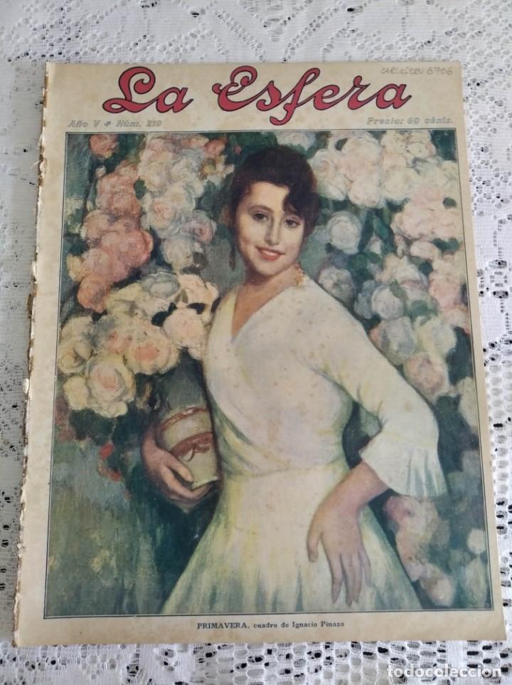 Coleccionismo de Revistas y Peri&oacute;dicos: LA ESFERA. N&ordm; 219. A&Ntilde;O 1918. LA NI&Ntilde;EZ DE VOLTAIRE. EL ENCANTO DE TOLEDO. MONUMENTOS EXTRANJER.. LEER