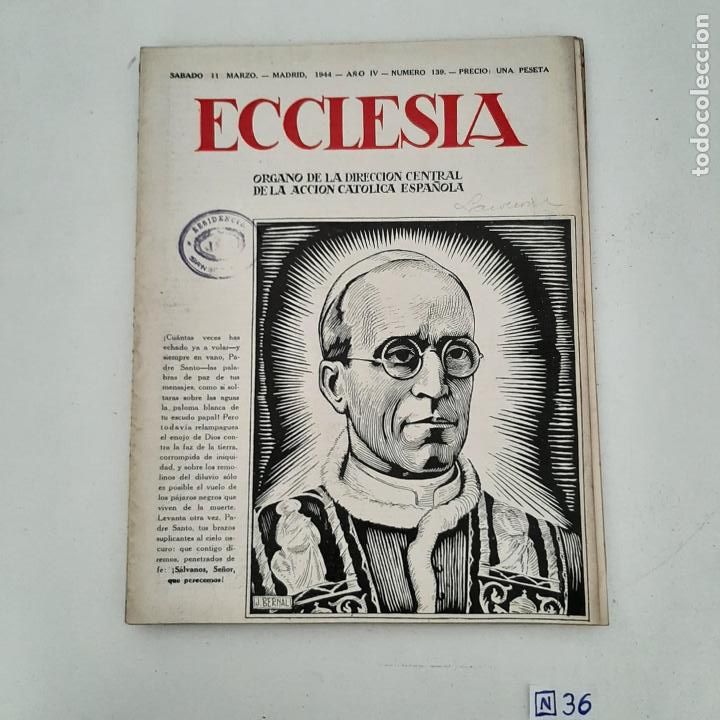 Coleccionismo de revistas y peri&oacute;dicos: Ecclesia - Foto 1