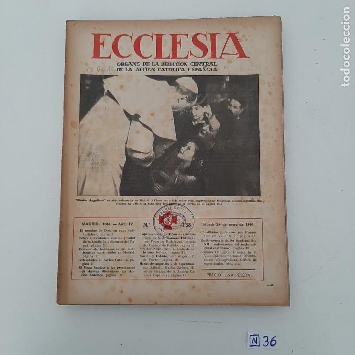 Coleccionismo de revistas y peri&oacute;dicos: Ecclesia - Foto 1