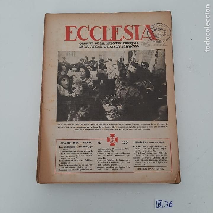 Coleccionismo de revistas y peri&oacute;dicos: Ecclesia - Foto 1