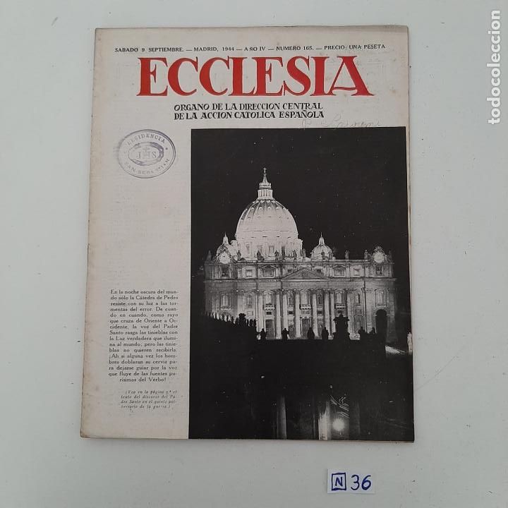 Coleccionismo de revistas y peri&oacute;dicos: Ecclesia - Foto 1