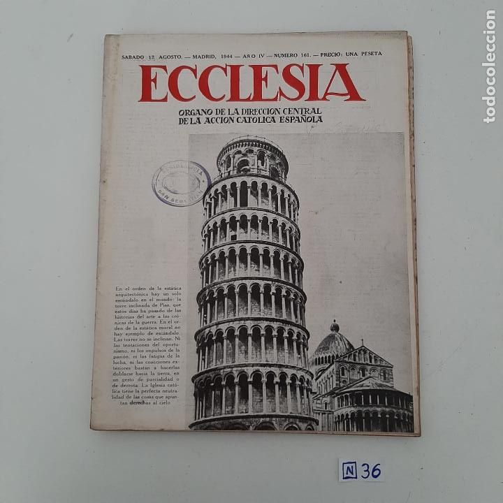 Coleccionismo de revistas y peri&oacute;dicos: Ecclesia - Foto 1